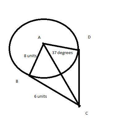 WILL GIVE BRAINLIEST ANSWER. Angle BCD is a circumscribed angle of circle A. Circle A is shown. Line