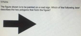 5 Points

The figure shown is to be painted on a road sign. Which of the following best
describes th