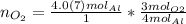 n_{O_{2}} = \frac{4.0(7)mol_{Al}}{1}*\frac{3mol_{O2}}{4mol_{Al}}
