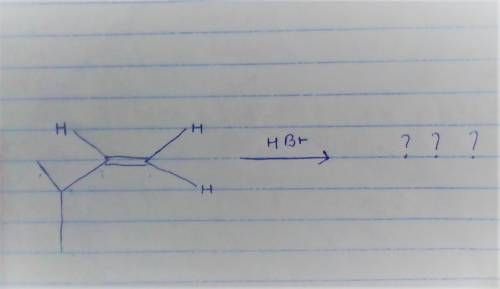 For the following reaction, draw the major organic product and select the correct IUPAC name for the