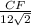 \frac{CF}{12\sqrt{2} }