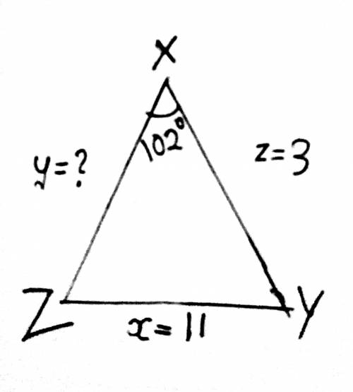 What is the area of triangle XYZ? Round to the nearest tenth of a square unit. Trigonometric area fo