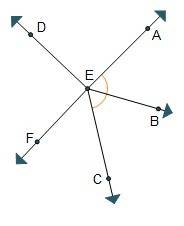 Which statement is true about the diagram?  ∠def is a right angle. m∠dea = m∠fec ∠bea ≅ ∠bec bisects