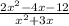 \frac{2x^2-4x-12}{x^2+3x}
