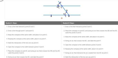 You are given line ab and point c. construct a line parallel to line ab that passes through point c.