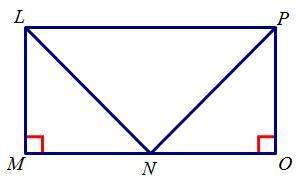 Given the diagram above the fact that lpom is a rectangle and the fact that ln≅pn prove δlmn≅δpon