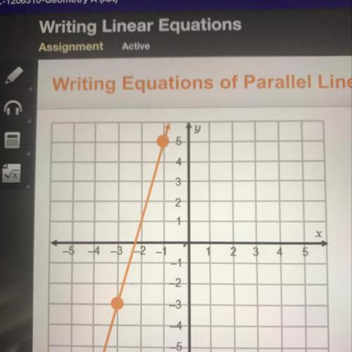 What is the equation of the line parallel to the given line with an x-intercept of 4?
