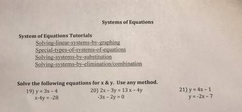 Systems of equation questions attached below