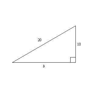 Find the length of the missing side. if necessary, round to the nearest tenth.