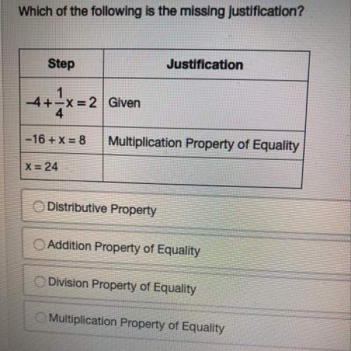 Which of the following is the missing justification? !