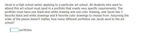 Jacob is a high school senior applying to a particular art school. all students who want to attend t