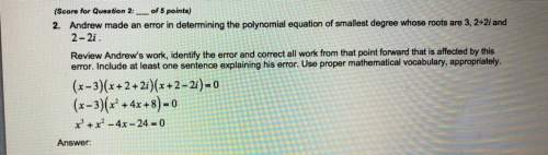 What mistake did he make completing the polynomial equation?