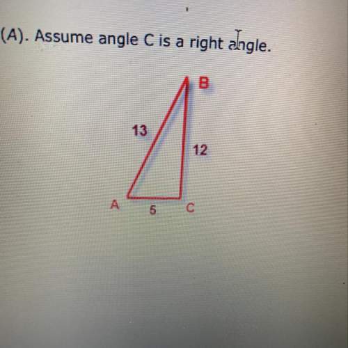 For the given triangle find the exact value for cos(a) assume angle c is a right angle