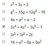 Which polynomials are in standard form?  (see picture below) i really need !