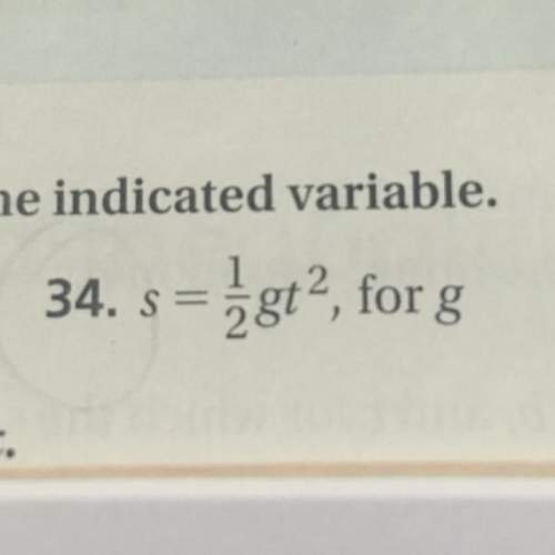 Solve the formula for the indicated variable. show work. &amp;