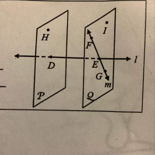 4.use the diagram to the right to name the following a) the intersection of line 1 and m