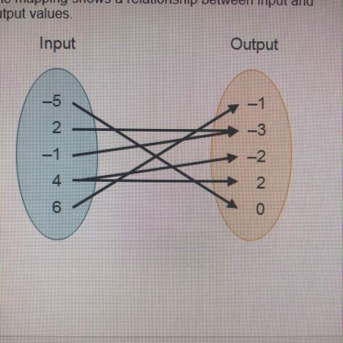 The mapping shows a relationship between input and output values which ordered pair coul