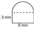 What is the perimeter of the figure to the nearest tenth of a millimeter?  a