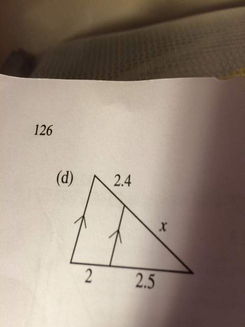 Using similar triangles, what is x?