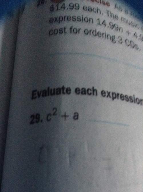Evaluate each expression if a=1/2 b=15 and c=9. c2 + a (2 is a exponent) 2ac. b2 - 5c (2 is exponent