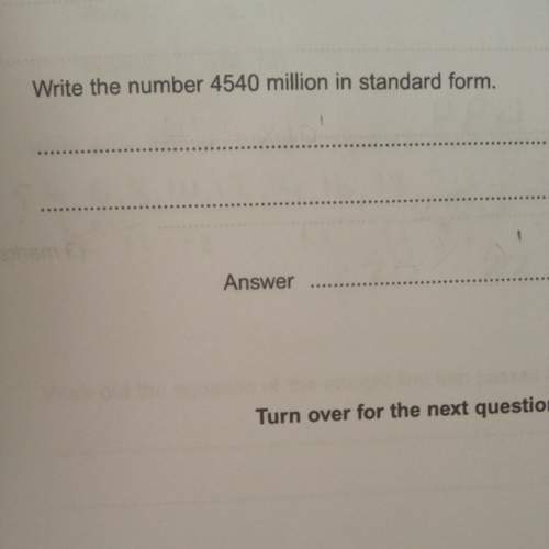 How can you do this question about standard form?