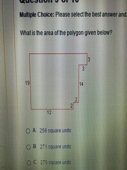 What is the area of the polygon given below? explain how you got the answer