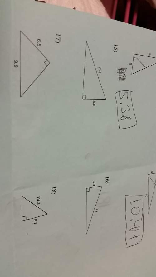 Plz me with these 4 questions 15-18 about pythagorean theorem.