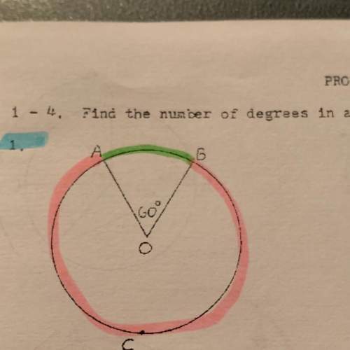 Find the number of degrees in arcs ab and acb
