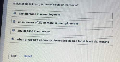 »which following is he deﬁnition for recession .