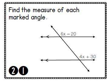 Find the measure of the marked angles.