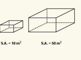 What is the similarity ratio of the smaller to the larger similar prisms? enter your answer as a: b