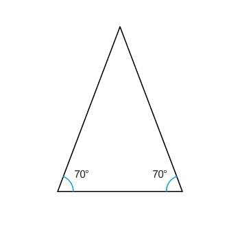What is the measure of the missing angle?  a. 20° b.