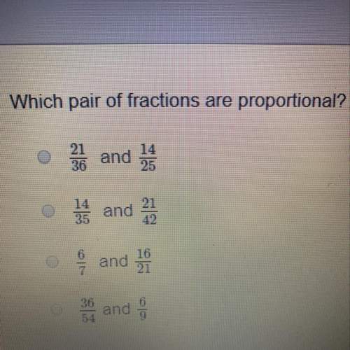 Which pair of fractions are proportional