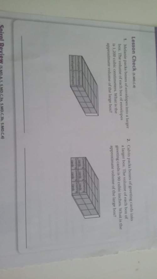 Ijust need with these two questions estimate volume