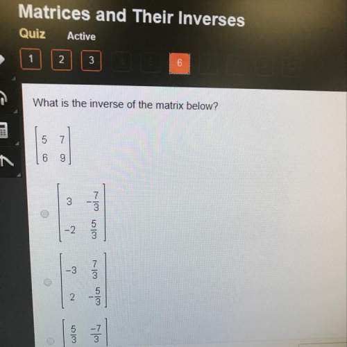 What is the inverse of the mattix below?