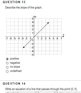 Me with these questions about slope  6. identify the slope and y-intercept of the