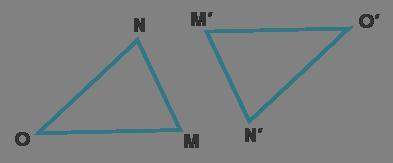 Trianglein the diagram, triangle mno maps to triangle m'n'o'.complete