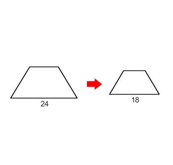 the figures shown are similar. what is the scale factor?  a. 1/4