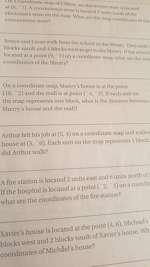 Arthur left his job at (5,4) on a coordinate map and walked to his house