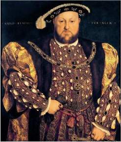 The above painting is of king henry viii. which artist painted this portrait? list three interestin