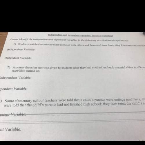 Can someone with dependent and independent variables?