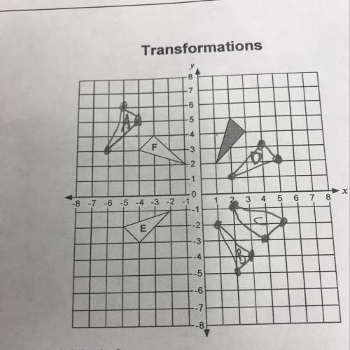 Describe a single transformation the has the same effect as rotations a shape 90 degrees clockwise a