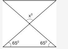Find the measure of angle x in the figure below:  50° 75° 115° 130°