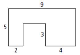 All angles in the figure below are right angles. what is the area of the figure?