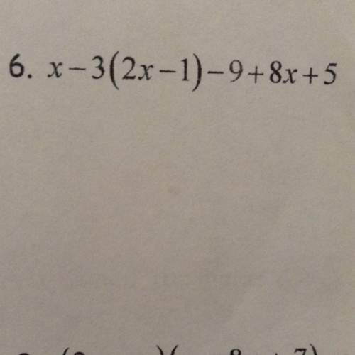 How do u solve this equation x-3(2x-1)-9+8x+5?