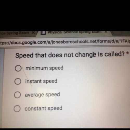 Speed that does not change is called