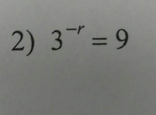 What is 3^-r=9. can you show me the work too