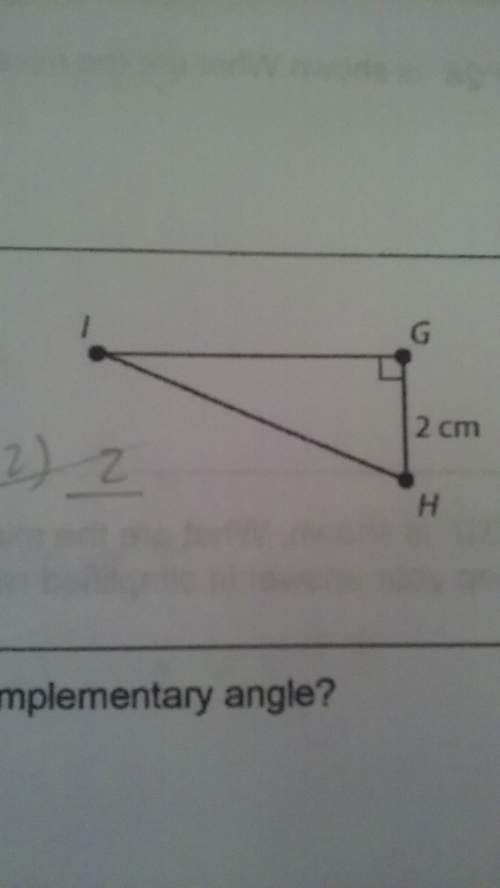Aright triangle is shown. if m angle h= 68°, what is gi? show work if you can and explain to me i d