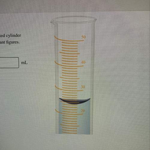 the given graduated cylinder is calibrated in milliliters (ml). determine the vol