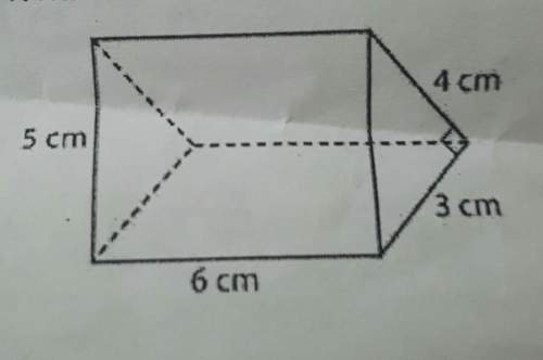 What is the surface area of the triangular prism below